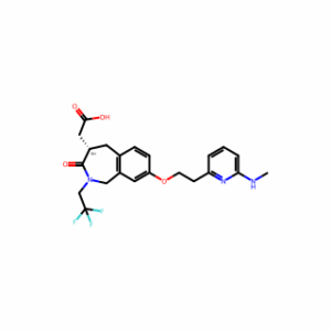 (4S)-2,3,4,5-Tetrahydro-8-[2-[6-(methylamino)-2-pyridinyl]ethoxy]-3-oxo-2-(2,2,2-trifluoroethyl)-1H-2-benzazepine-4-acetic acid