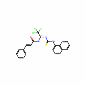 (2E)-3-Phenyl-N-[2,2,2-trichloro-1-[[(8-quinolinylamino)thioxomethyl]amino]ethyl]-2-propenamide