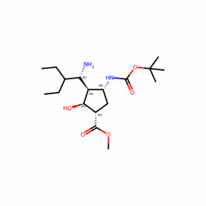 Methyl (1S,2S,3S,4R)-3-[(1S)-1-amino-2-ethylbutyl]-4-[[(1,1-dimethylethoxy)carbonyl]amino]-2-hydroxycyclopentanecarboxylate