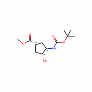 (1R,3R,4R)-Methyl 3-((tert-butoxycarbonyl)amino)-4-hydroxycyclopentanecarboxylate