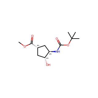 (1R,3R,4R)-Methyl 3-((tert-butoxycarbonyl)amino)-4-hydroxycyclopentanecarboxylate