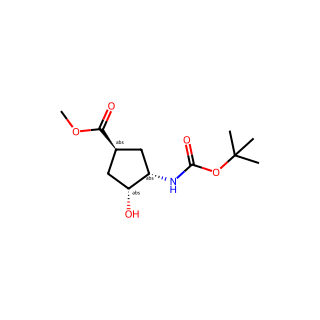 (1S,3S,4R)-Methyl 3-((tert-butoxycarbonyl)amino)-4-hydroxycyclopentanecarboxylate