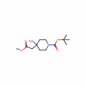 tert-Butyl 4-amino-4-(2-methoxy-2-oxoethyl)piperidine-1-carboxylate