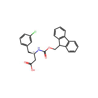 (R)-3-((((9H-Fluoren-9-yl)methoxy)carbonyl)amino)-4-(3-chlorophenyl)butanoic acid