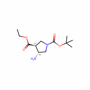 trans-1-tert-Butyl 3-ethyl 4-aminopyrrolidine-1,3-dicarboxylate