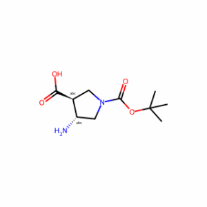 trans-4-Amino-1-(tert-butoxycarbonyl)pyrrolidine-3-carboxylic acid