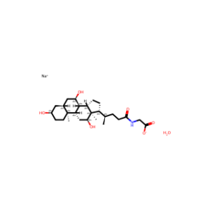 Glycine, N-[(3α,5β,7α,12α)-3,7,12-trihydroxy-24-oxocholan-24-yl]-, sodium salt, hydrate (1:x:x)
