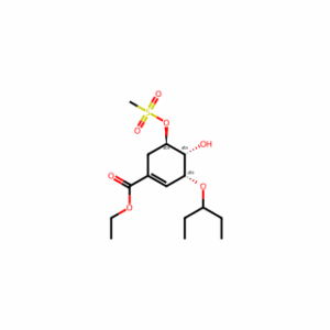 (3R,4R,5R)-3-(1-Ethylpropoxy)-4-hydroxy-5-[(methylsulfonyl)oxy]-1-cyclohexene-1-carboxylic Acid Ethyl Ester