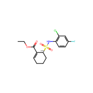 (S)-Ethyl 6-(N-(2-chloro-4-fluorophenyl)sulfamoyl)cyclohex-1-enecarboxylate