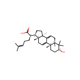 Lanosta-7,9(11),24-trien-21-oic acid, 3-hydroxy-, (3β)-
