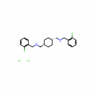 trans-1,1′-(Cyclohexane-1,4-diyl)bis(N-(2-chlorobenzyl)methanamine) dihydrochloride