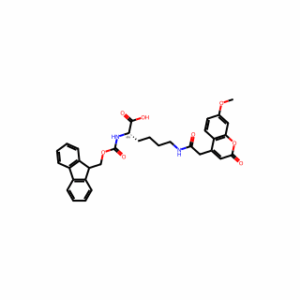 L-Lysine,N2-[(9H-fluoren-9-ylmethoxy)carbonyl]-N6-[(7-methoxy-2-oxo-2H-1-benzopyran-4-yl)acetyl]-