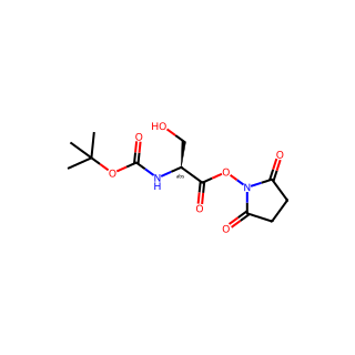 (S)-2,5-Dioxopyrrolidin-1-yl 2-((tert-butoxycarbonyl)amino)-3-hydroxypropanoate