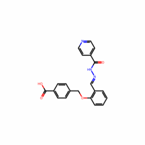 (E)-4-((2-((2-isonicotinoylhydrazono)methyl)phenoxy)methyl)benzoic acid