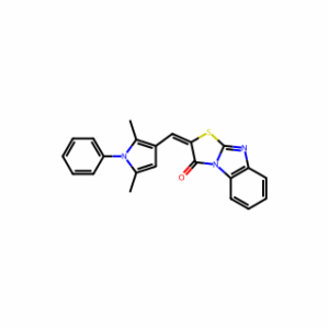 (E)-2-[(2,5-Dimethyl-1-phenyl-1H-pyrrol-3-yl)methylene]thiazolo[3,2-a]benzimidazol-3(2H)-one
