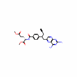 (2S)-dimethyl 2-(4-(1-(2,4-diaminopteridin-6-yl)pent-4-yn-2-yl)benzamido)pentanedioate