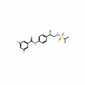 (R)-3,5-Difluoro-N-(4-(1-(1-methylethylsulfonamido)propan-2-yl)phenyl)benzamide