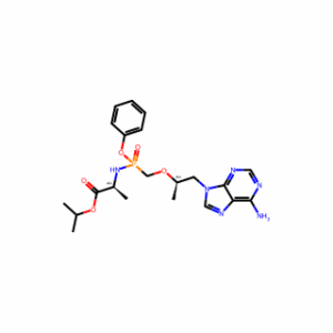 L-Alanine, N-[(S)-[[(1R)-2-(6-amino-9H-purin-9-yl)-1-methylethoxy]methyl]phenoxyphosphinyl]-, 1-methylethyl ester