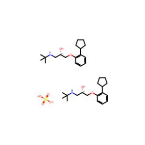 (S)-1-(tert-Butylamino)-3-(2-cyclopentylphenoxy)propan-2-ol hemisulfate
