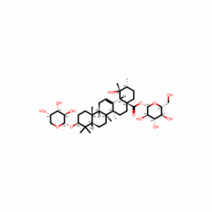 (2S,3R,4S,5S,6R)-3,4,5-Trihydroxy-6-(hydroxymethyl)tetrahydro-2H-pyran-2-yl (1R,2R,4aS,6aS,6bR,8aR,10S,12aR,12bR,14bS)-1-hydroxy-1,2,6a,6b,9,9,12a-heptamethyl-10-(((2S,3R,4S,5S)-3,4,5-trihydroxytetrahydro-2H-pyran-2-yl)oxy)-1,3,4,5,6,6a,6b,7,8,8a,9,10,11,
