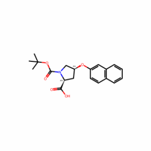 (2S,4S)-1-(tert-Butoxycarbonyl)-4-(naphthalen-2-yloxy)pyrrolidine-2-carboxylic acid