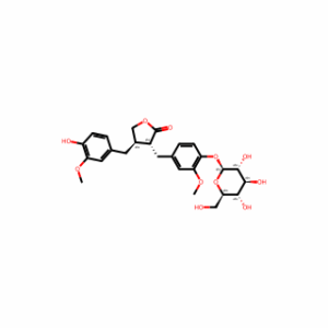 (3R,4R)-4-(4-Hydroxy-3-methoxybenzyl)-3-(3-methoxy-4-(((2S,3R,4S,5S,6R)-3,4,5-trihydroxy-6-(hydroxymethyl)tetrahydro-2H-pyran-2-yl)oxy)benzyl)dihydrofuran-2(3H)-one