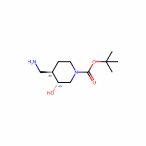 (3R,4R)-rel-tert-Butyl 4-(aminomethyl)-3-hydroxypiperidine-1-carboxylate