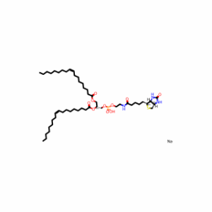 (2R)-3-((Hydroxy(2-(5-((3aS,4S,6aR)-2-oxohexahydro-1H-thieno[3,4-d]imidazol-4-yl)pentanamido)ethoxy)phosphoryl)oxy)propane-1,2-diyl dioleate, sodium salt