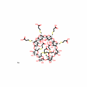 γ-Cyclodextrin, 6A,6B,6C,6D,6E,6F,6G,6H-octakis-S-(2-carboxyethyl)-6A,6B,6C,6D,6E,6F,6G,6H-octathio-, sodium salt (1:8)