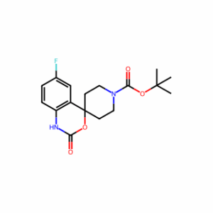 Tert-butyl 6-fluoro-2-oxo-1,2-dihydrospiro[benzo[d][1,3]oxazine-4,4′-piperidine]-1′-carboxylate