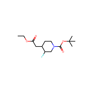 tert-butyl 4-(2-ethoxy-2-oxoethyl)-3-fluoropiperidine-1-carboxylate