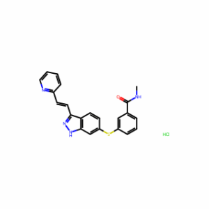 (E)-N-Methyl-3-((3-(2-(pyridin-2-yl)vinyl)-1H-indazol-6-yl)thio)benzamide hydrochloride