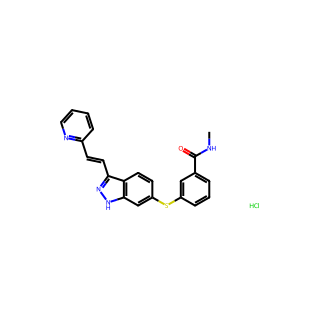 (E)-N-Methyl-3-((3-(2-(pyridin-2-yl)vinyl)-1H-indazol-6-yl)thio)benzamide hydrochloride