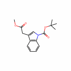 tert-butyl 3-(2-methoxy-2-oxoethyl)-1H-indole-1-carboxylate