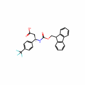 (R)-3-((((9H-Fluoren-9-yl)methoxy)carbonyl)amino)-3-(4-(trifluoromethyl)phenyl)propanoic acid