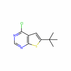 Thieno[2,3-d]pyrimidine, 4-chloro-6-(1,1-dimethylethyl)-