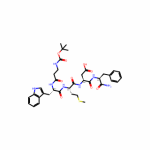 (10S,13S,16S)-10-((1H-Indol-3-yl)methyl)-16-(((S)-1-amino-1-oxo-3-phenylpropan-2-yl)carbamoyl)-2,2-dimethyl-13-(2-(methylthio)ethyl)-4,8,11,14-tetraoxo-3-oxa-5,9,12,15-tetraazaoctadecan-18-oic acid
