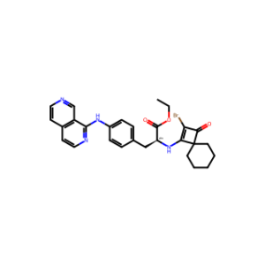 (S)-ethyl 3-(4-(2,7-naphthyridin-1-ylamino)phenyl)-2-(2-bromo-3-oxospiro[3.5]non-1-en-1-ylamino)propanoate