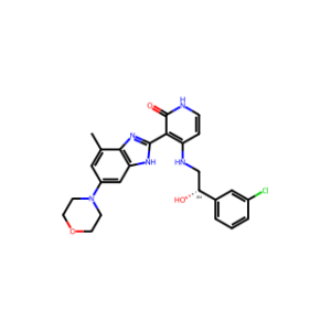 (S)-4-((2-(3-Chlorophenyl)-2-hydroxyethyl)amino)-3-(4-methyl-6-morpholino-1H-benzo[d]imidazol-2-yl)pyridin-2(1H)-one