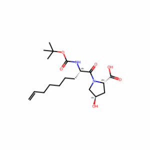 (2S,4R)-1-((S)-2-((tert-butoxycarbonyl)amino)non-8-enoyl)-4-hydroxypyrrolidine-2-carboxylic acid