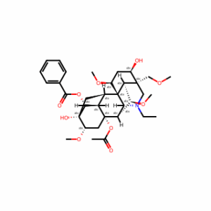 (1α,3α,6α,14α,16β)-8-Acetate-14-benzoate-20-ethyl-1,6,16-trimethoxy-4-(methoxymethyl)-aconitane-3,8,13,14-tetrol