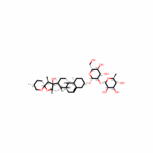 (3β,25R)-17-Hydroxyspirost-5-en-3-yl 2-O-(6-deoxy-α-L-mannopyranosyl)-β-D-glucopyranoside