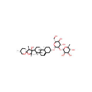 (3β,25R)-17-Hydroxyspirost-5-en-3-yl 2-O-(6-deoxy-α-L-mannopyranosyl)-β-D-glucopyranoside