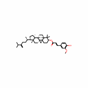 (2aR,3R,5aS,5bS,7aR,9S,11aR,12aS)-2a,5a,8,8-Tetramethyl-3-((R)-6-methyl-5-methyleneheptan-2-yl)tetradecahydro-1H,12H-cyclopenta[a]cyclopropa[e]phenanthren-9-yl 3-(4-hydroxy-3-methoxyphenyl)acrylate