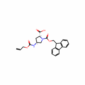 (2R,4S)-4-Alloc-amino-1-Fmoc-pyrrolidine-2-carboxylic acid
