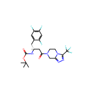 (R)-tert-Butyl (4-oxo-4-(3-(trifluoromethyl)-5,6-dihydro-[1,2,4]triazolo[4,3-a]pyrazin-7(8h)-yl)-1-(2,4,5-trifluorophenyl)butan-2-yl)carbamate