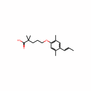 Pentanoic acid, 5-[2,5-dimethyl-4-(1-propen-1-yl)phenoxy]-2,2-dimethyl-
