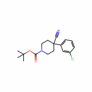 tert-Butyl 4-(3-chlorophenyl)-4-cyanopiperidine-1-carboxylate