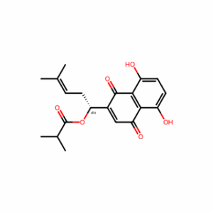 (R)-1-(5,8-Dihydroxy-1,4-dioxo-1,4-dihydronaphthalen-2-yl)-4-methylpent-3-en-1-yl isobutyrate