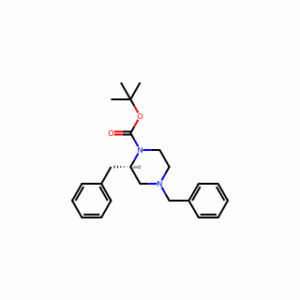 tert-Butyl 2,4-dibenzylpiperazine-1-carboxylate